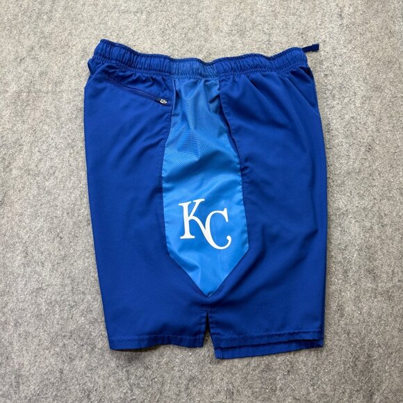 Kansas City Royals Nike Shorts Men XL Blue Training 9" DRI-FIT Authentic - Picture 1 of 16